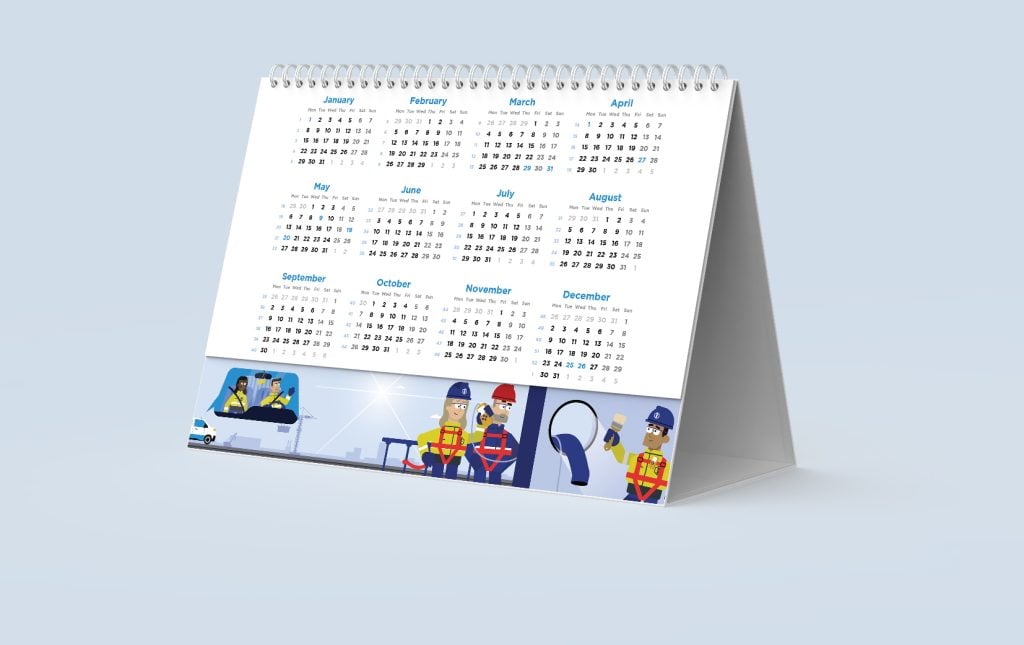Veiligheidscampagne communicatiemiddelen - jaarkalender