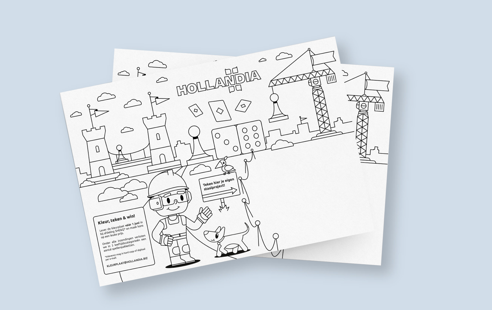Veiligheidscampagne communicatiemiddelen - kleurplaten