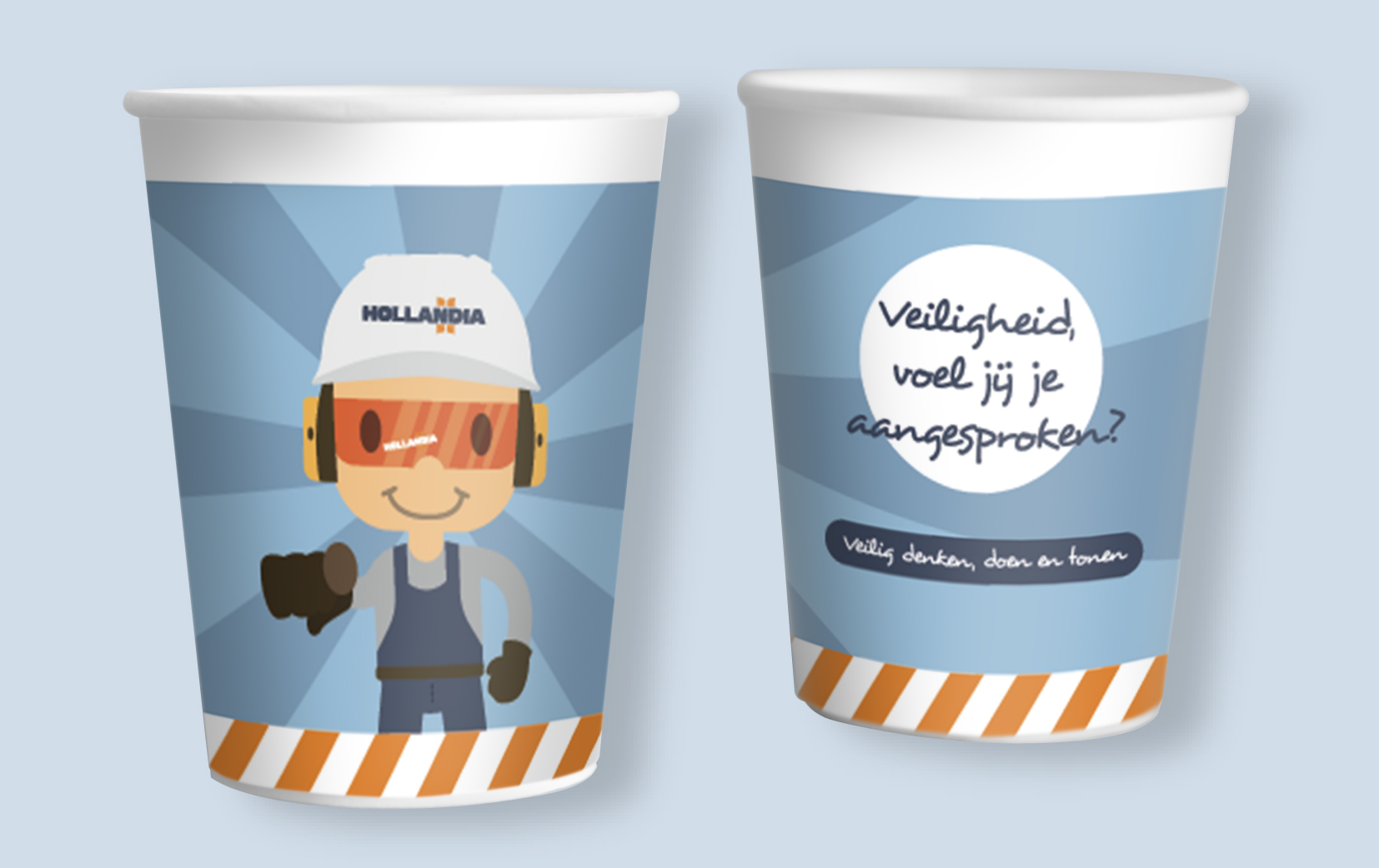 Veiligheidscampagne communicatiemiddelen - koffiebekers