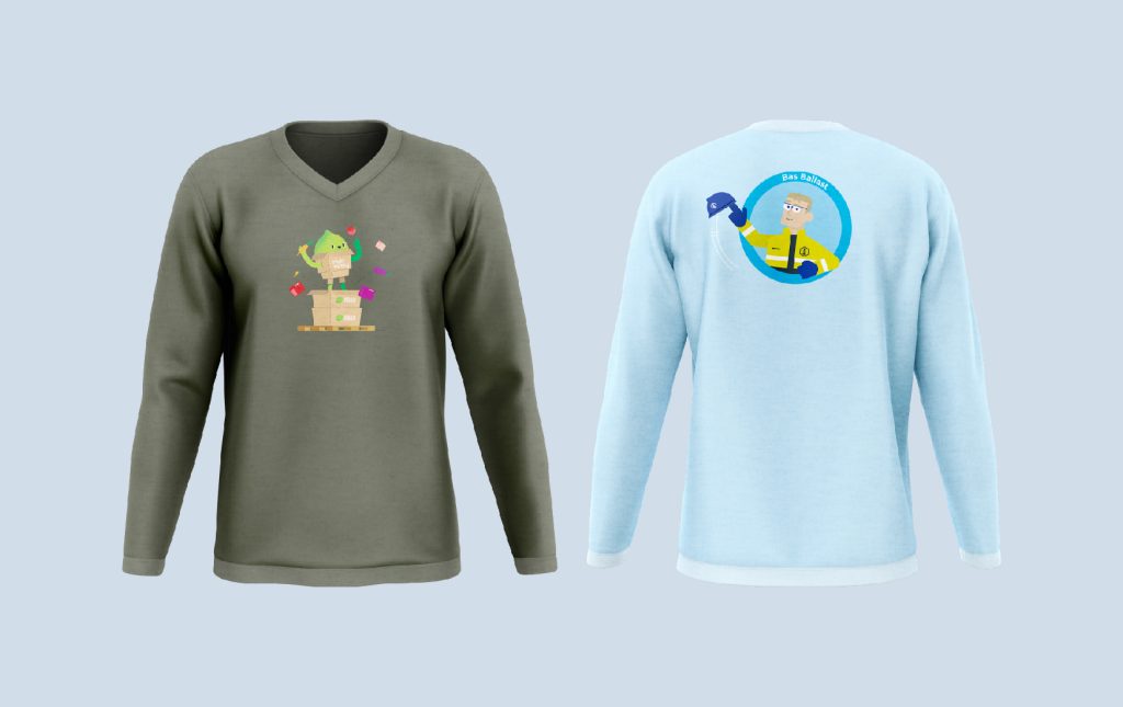 Veiligheidscampagne communicatiemiddelen - bedrukte kleding