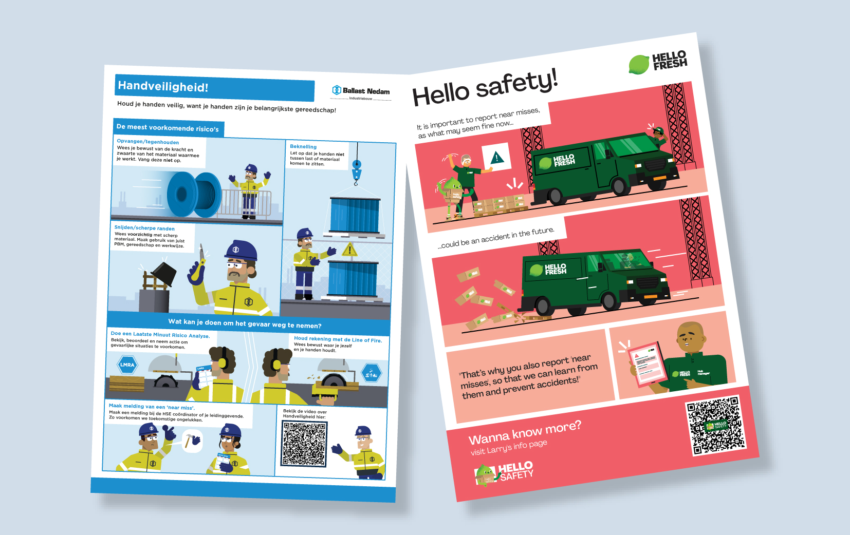 Veiligheidscampagne communicatiemiddelen - infographics