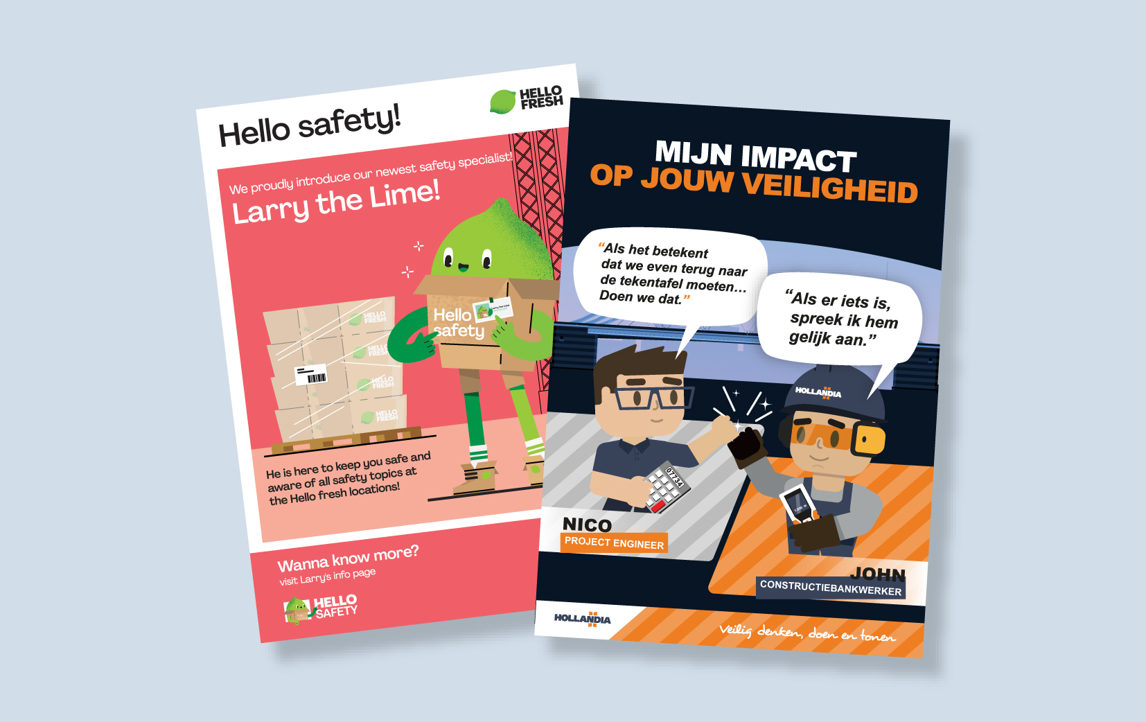 Veiligheidscampagne communicatiemiddelen - posters